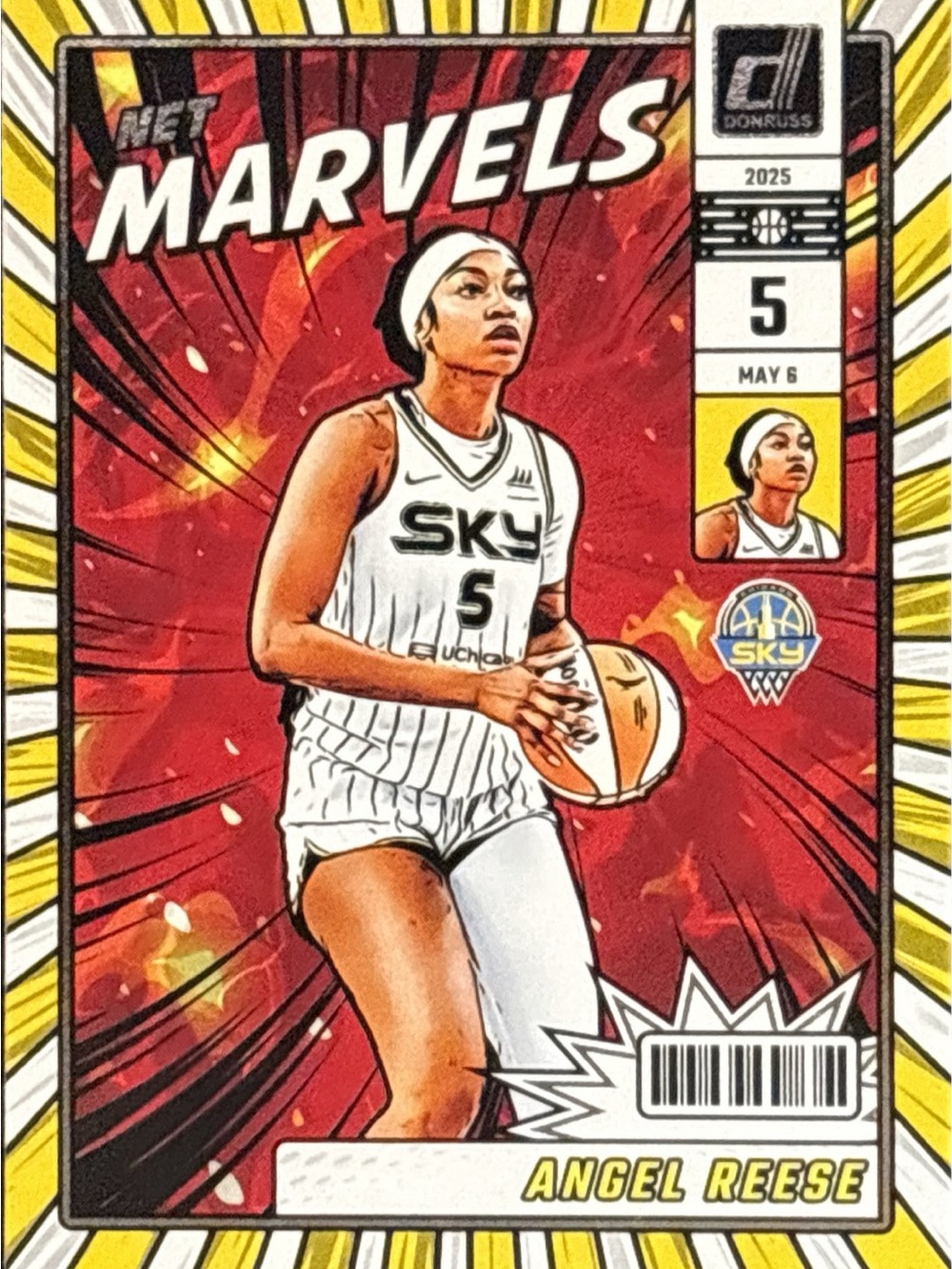 Panini Marvels Angel Reese Basketball Trading Card